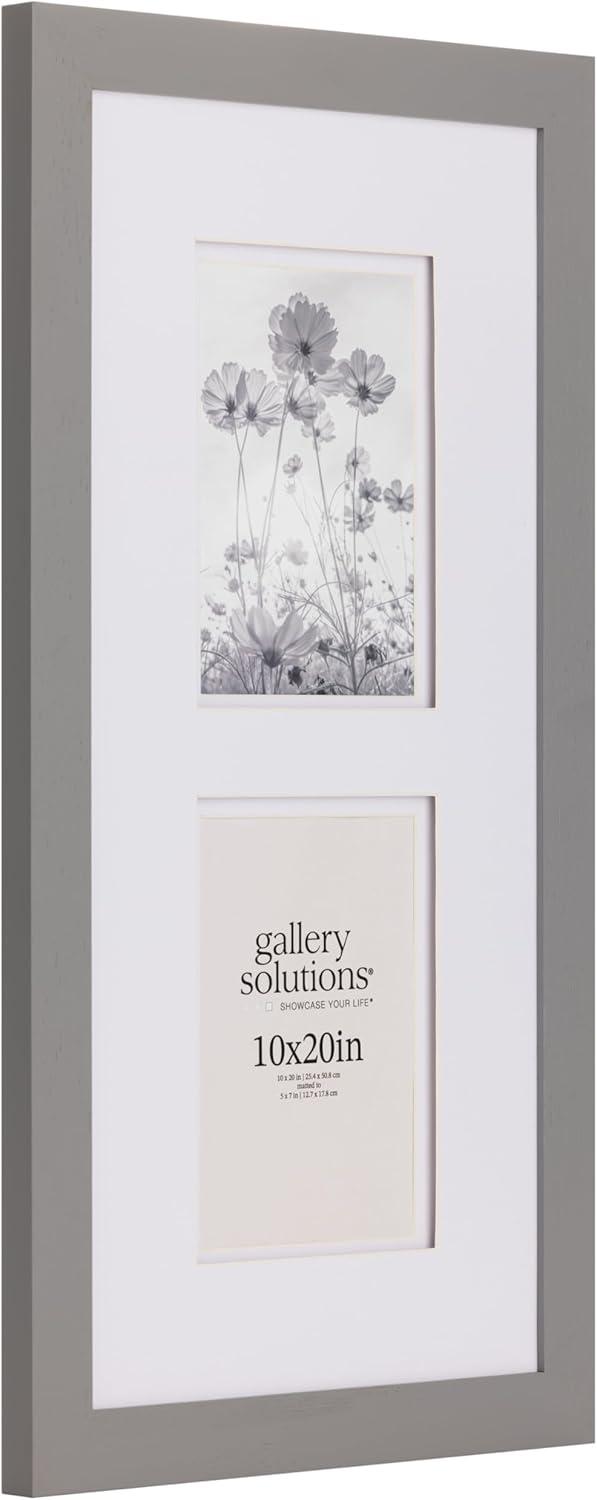 Gallery Solutions Flat Tabletop Wall Frame with Double Mat Image