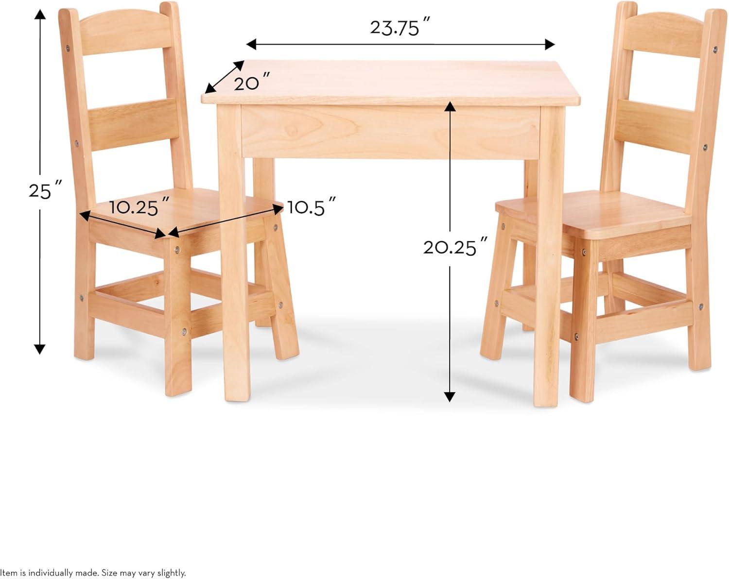 Melissa & Doug Kids Play Or Activity Table and Chair Set