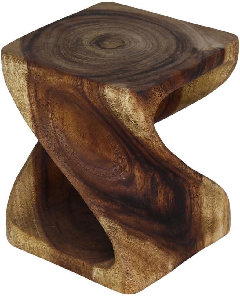 Haussmann ® Original Wood Twist Stool 10 X 10 X 16 In High Walnut Oil - 10" x 10" x 16"