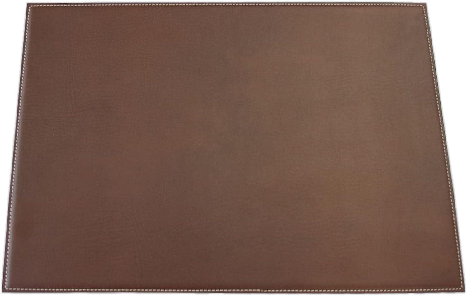 Brown Faux Leather 17 x 12 Rectangular Placemat