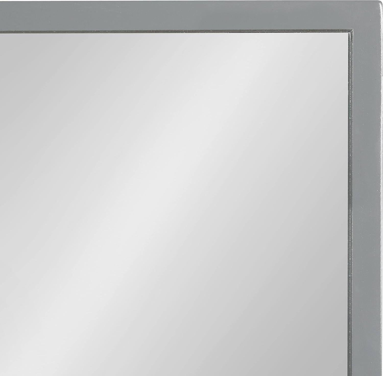 24" x 36" Travis Framed Decorative Wall Mirror Gray - Kate & Laurel All Things Decor