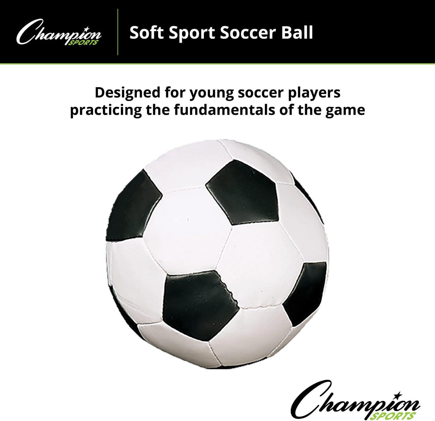Champion Sports 8 Inch Soft Sport Soccer Ball