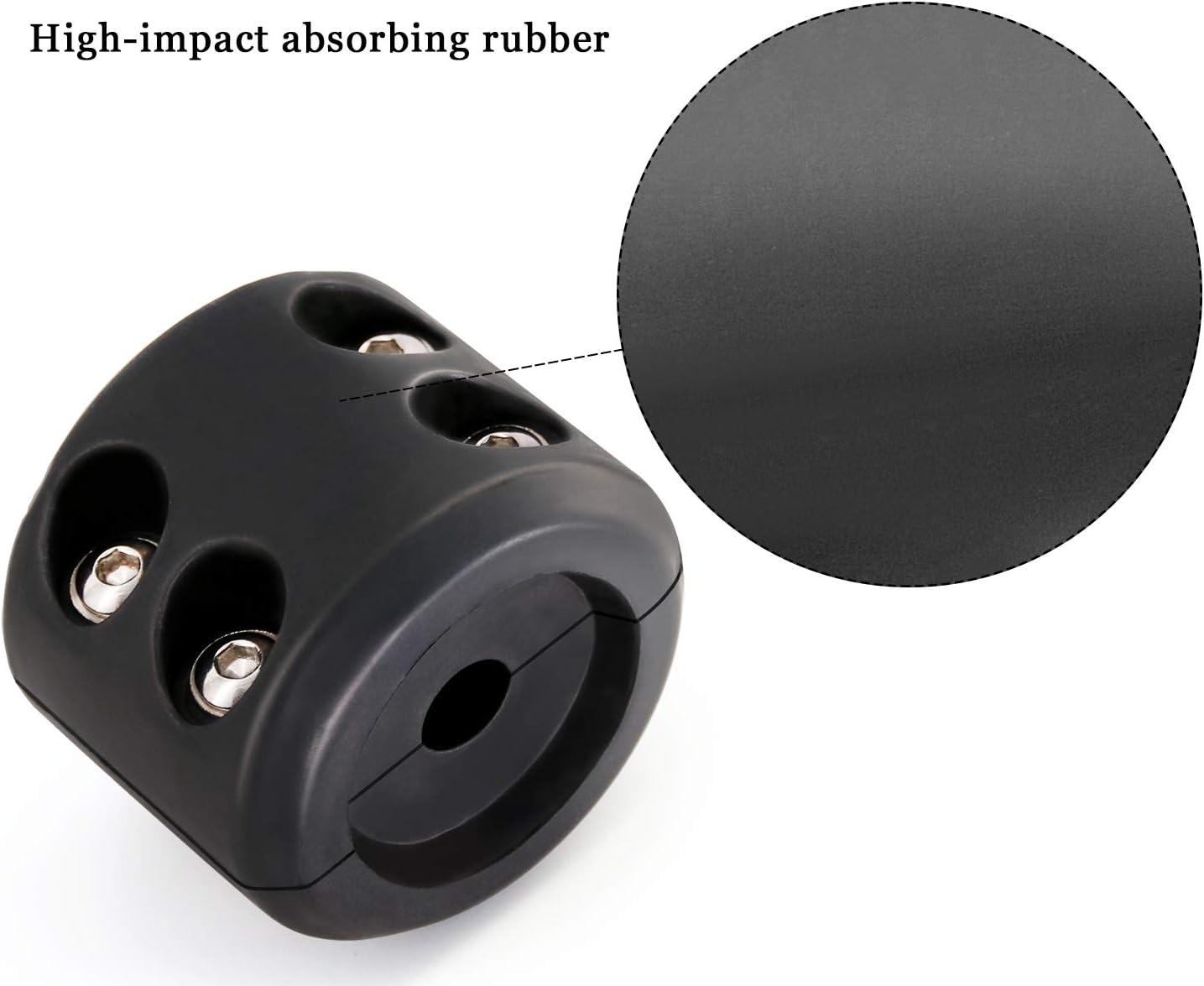 ATV UTV Winch Stopper Rubber Heavy Duty Cable Line Saver Waterproof Synthetic Rope Hook Allen Wrench Protect Hawse and Fairleads Quick Installation
