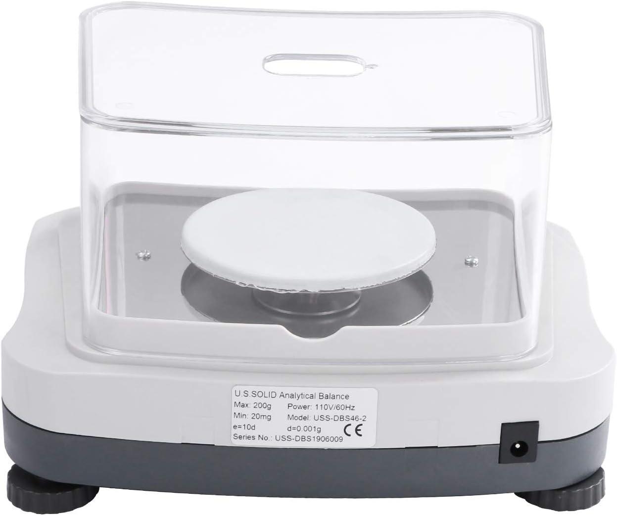 U.S. Solid 300g x 0.001g 1mg Digital Analytical Balance Precision Scale RS232 Interface