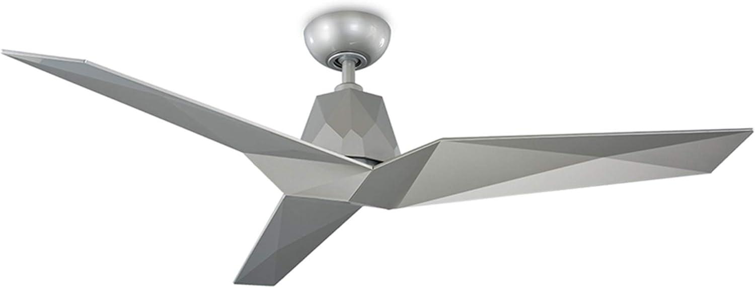 Vortex Indoor and Outdoor 3-Blade Smart Ceiling Fan 60in Automotive Silver with Remote Control