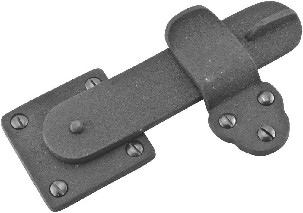 Black Wrought Iron Cabinet Barn Door Gate Latch with Screws