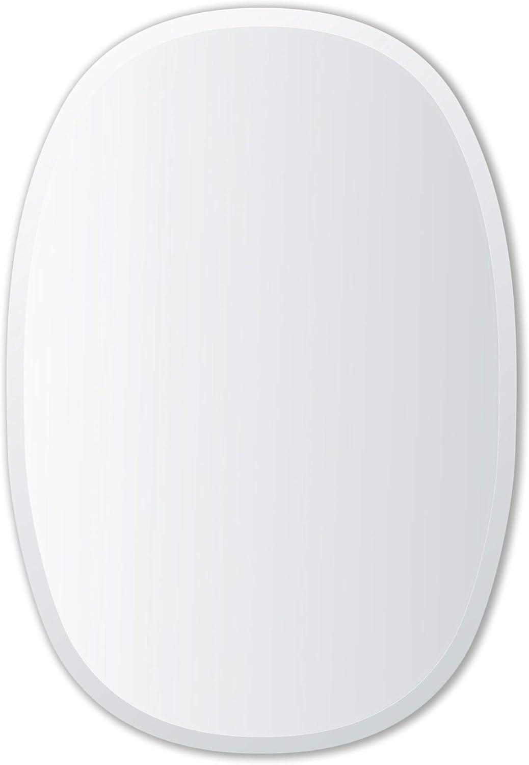 Sabine Metal Curved Oval Wall Mirror