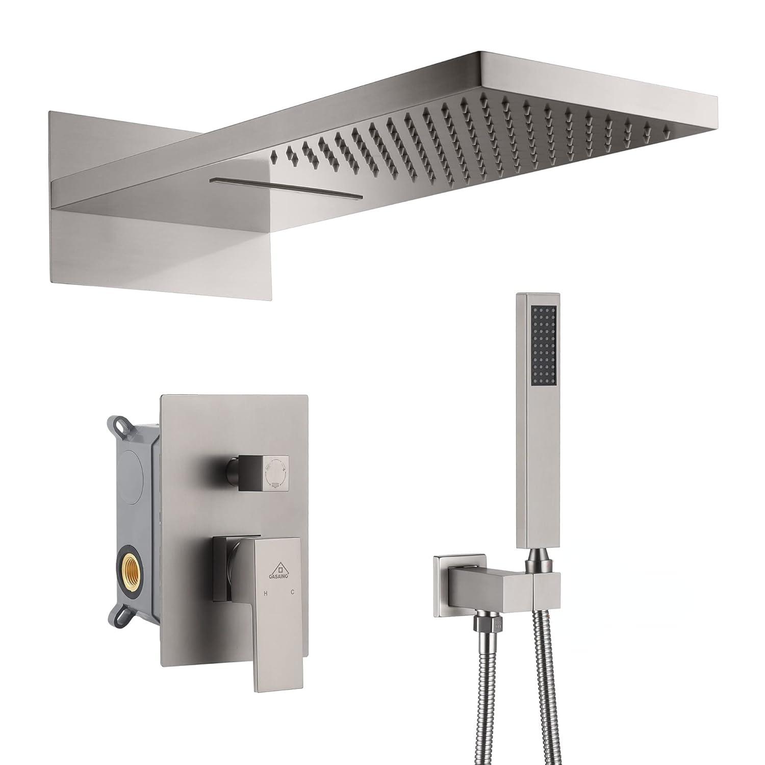 Cascade Bliss Luxury Complete Shower System with Rough-in Valve