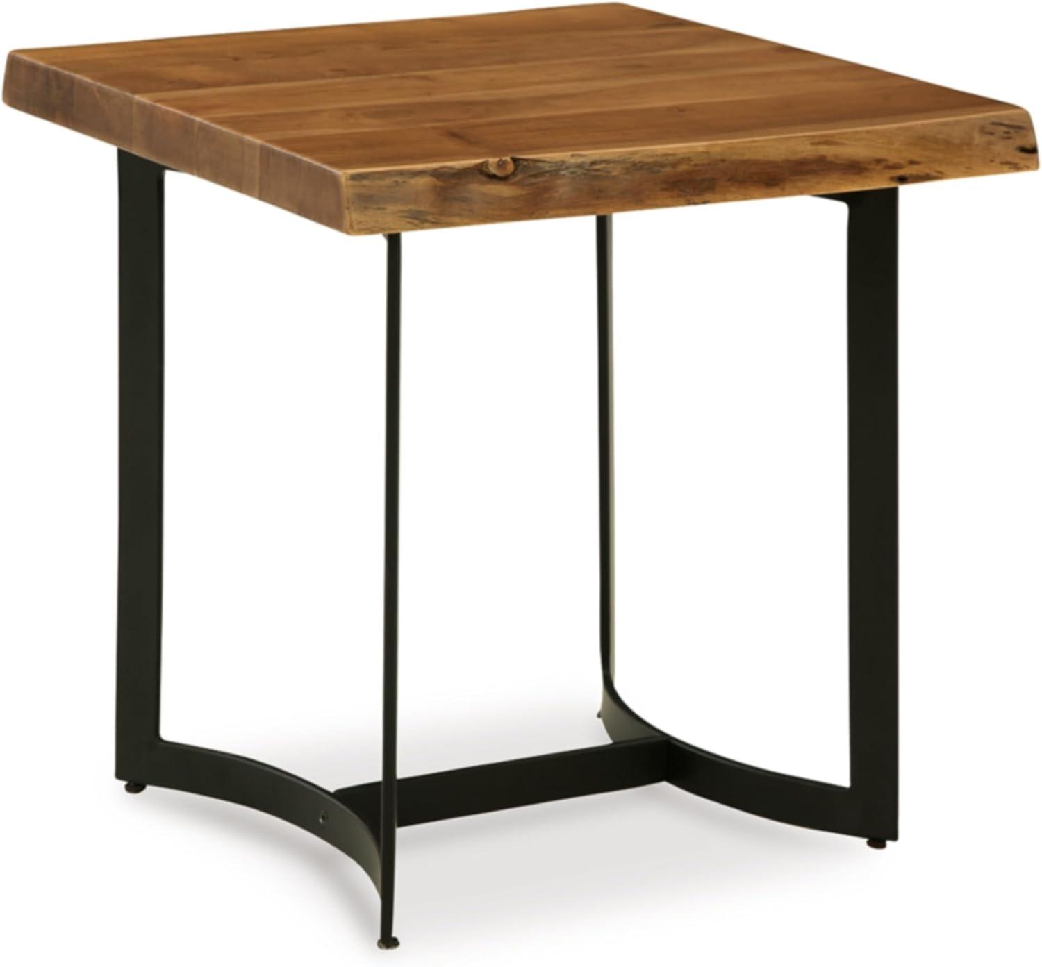 Signature Design by Ashley Fortmaine End Table, Brown & Black