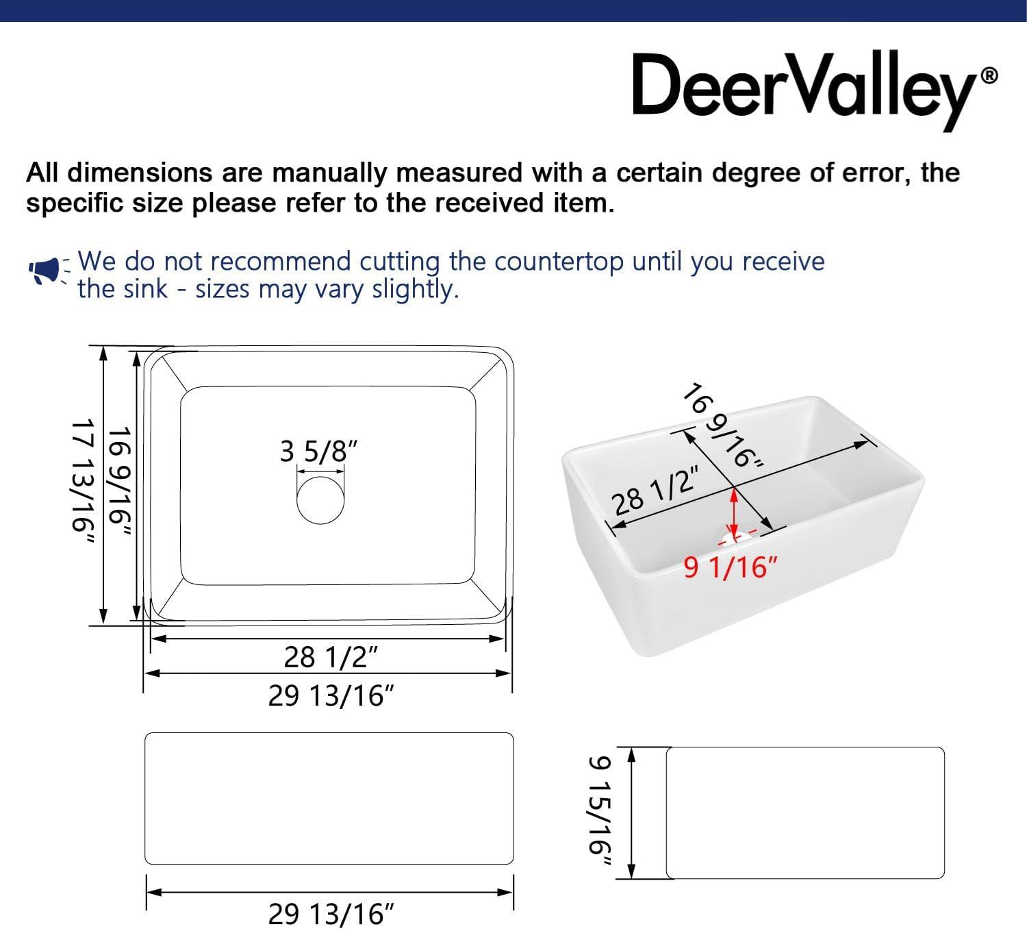 Grove 30" L X 18" W Rectangular White Single Basin Fireclay Farmhouse / Apron Kitchen Sink with Grid and Strainer