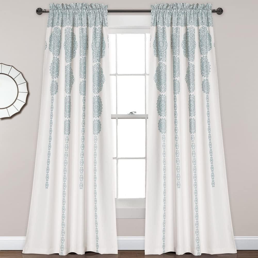 Lush Decor Bremond Polyester Room Darkening Curtain Pair (Set of 2)