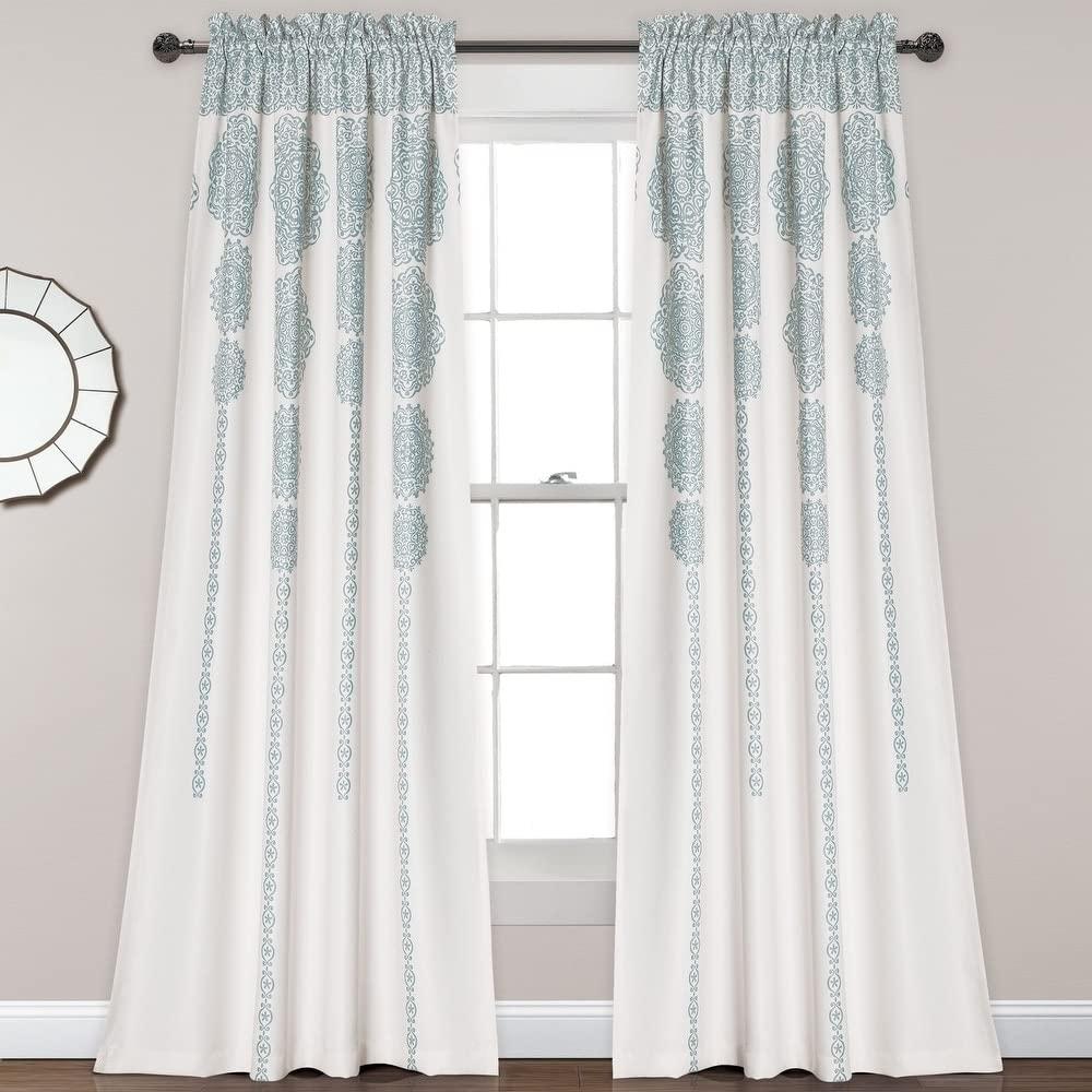 Lush Decor Bremond Polyester Room Darkening Curtain Pair (Set of 2)
