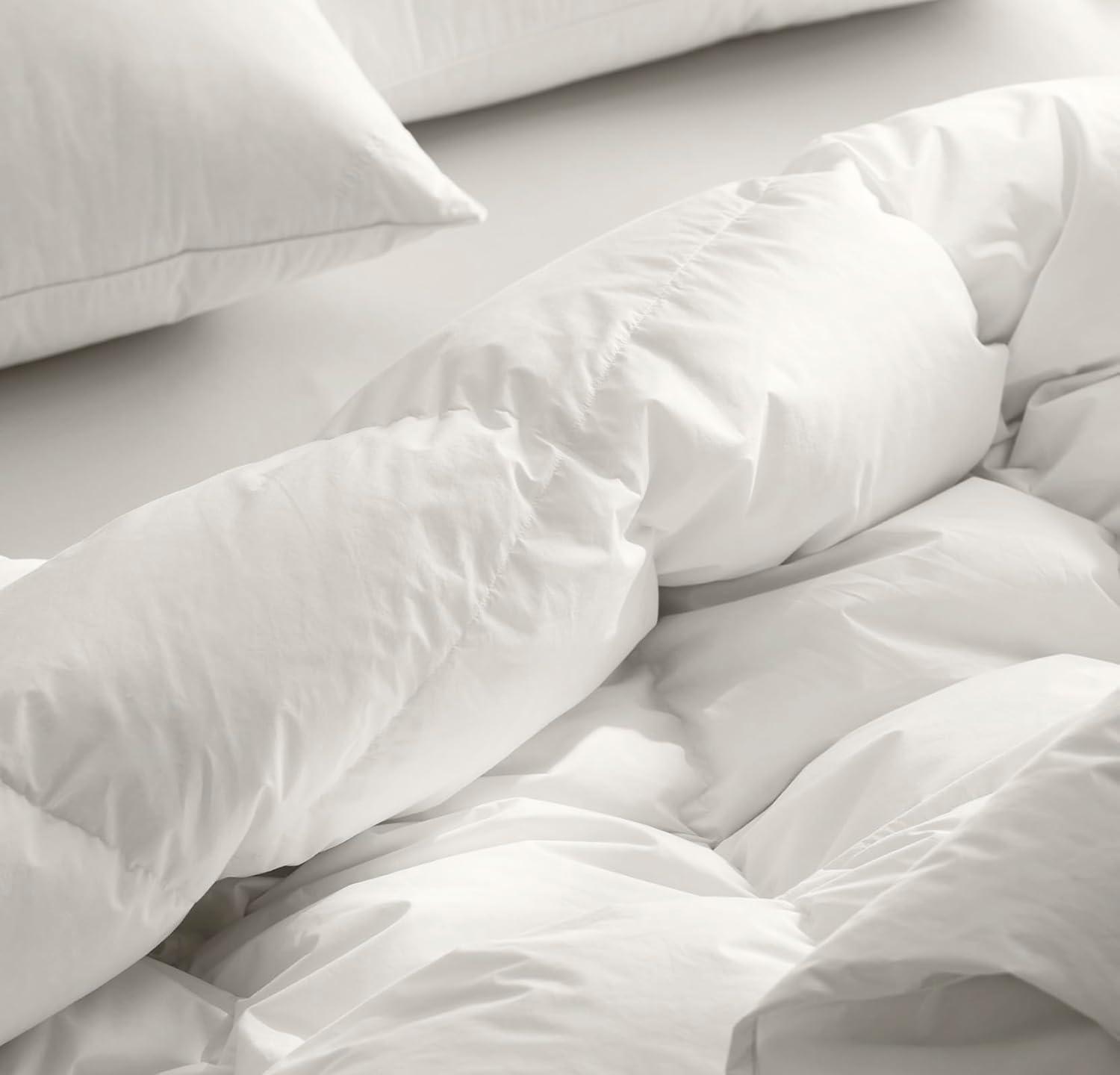 BOLL & BRANCH Down Duvet Insert - King/Cal King, Lightweight - Luxury Shell - Cruelty-Free U.S. Down Bedding - Bafflebox, Maintains Loft