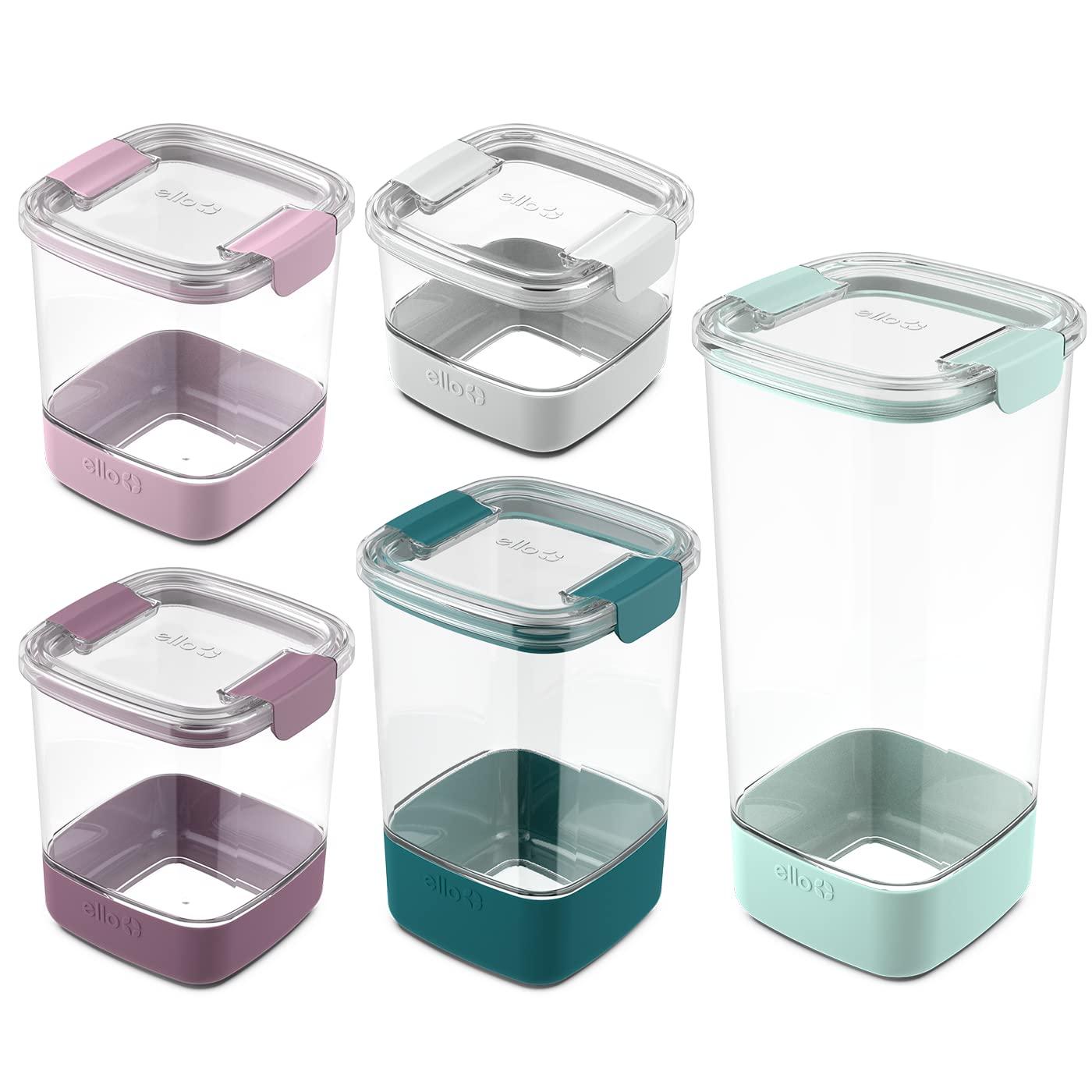 New** Ello 6pc Plastic Food Storage Canisters with Airtight Lids (Set of 3)