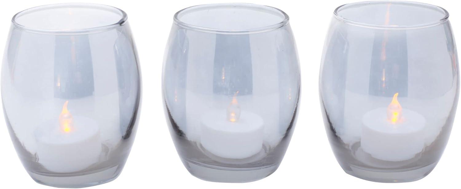 Elements Glass Tabletop Votive Holder Set (Set of 3)