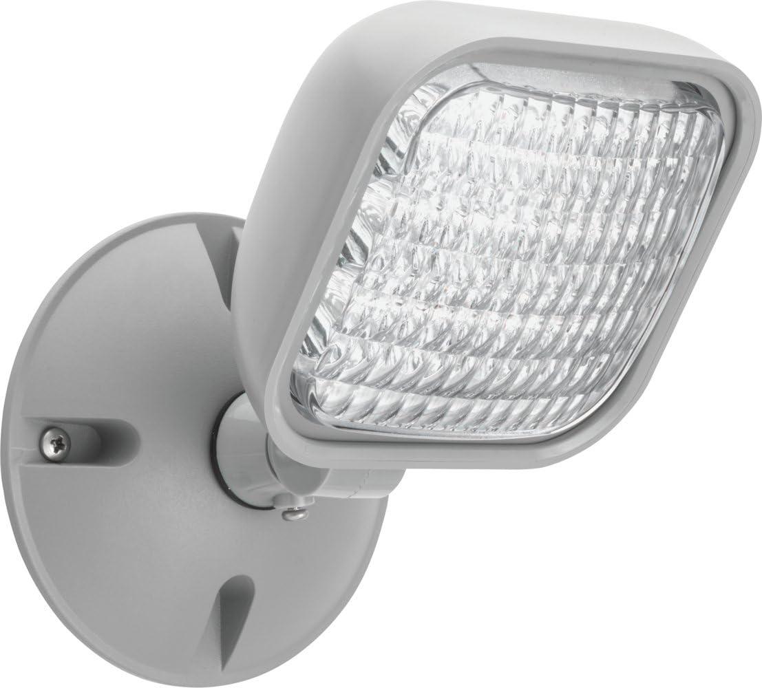 Lithonia Lighting Wet Loc Rmt Hd,3.6 V,LED,Plst,Gray ERE GY SGL WP SQ M12