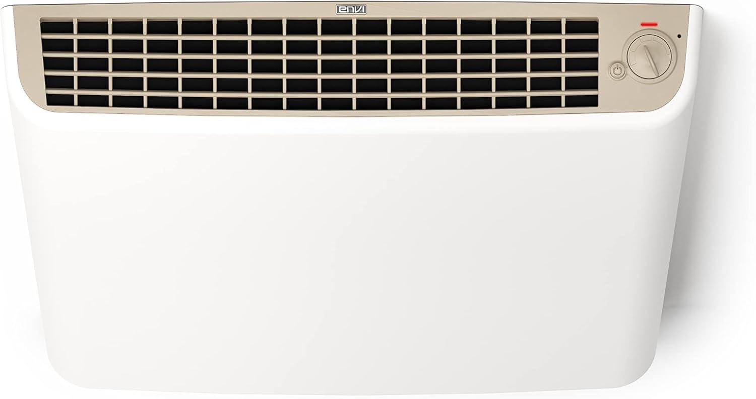 EnviMAX 1000W White Electric Panel Heater with Manual Thermostat