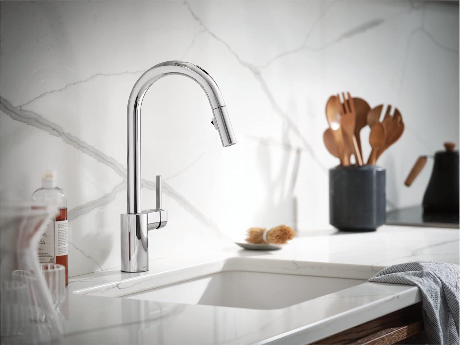 Align Smart Touchless Single Handle Kitchen Faucet with Wave and Power Clean and with Accessories