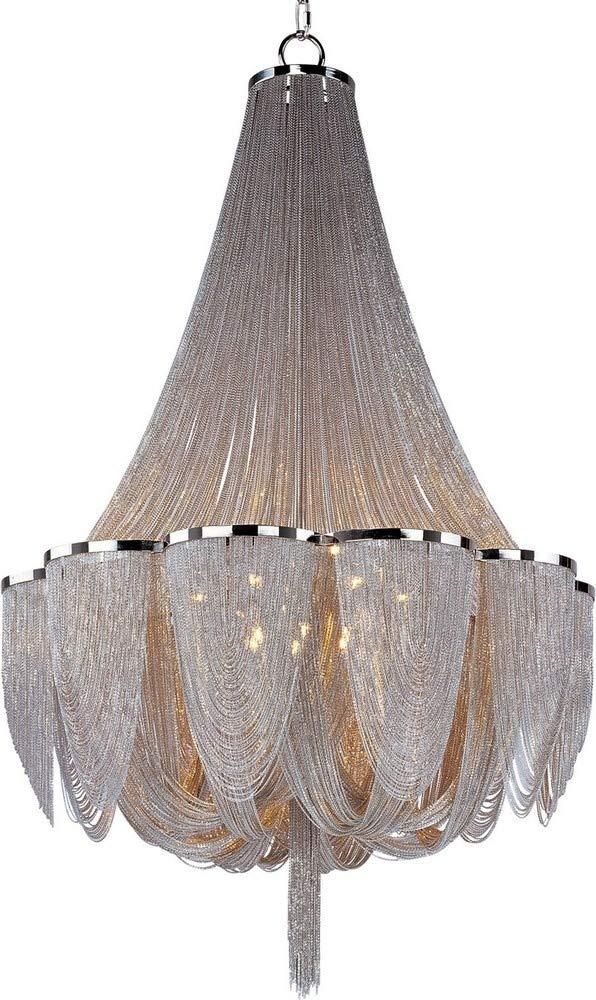 -Fourteen Light Chandelier In Modern Style-34 Inches Wide By 55 Inches High Maxim Lighting 21467Nkpn