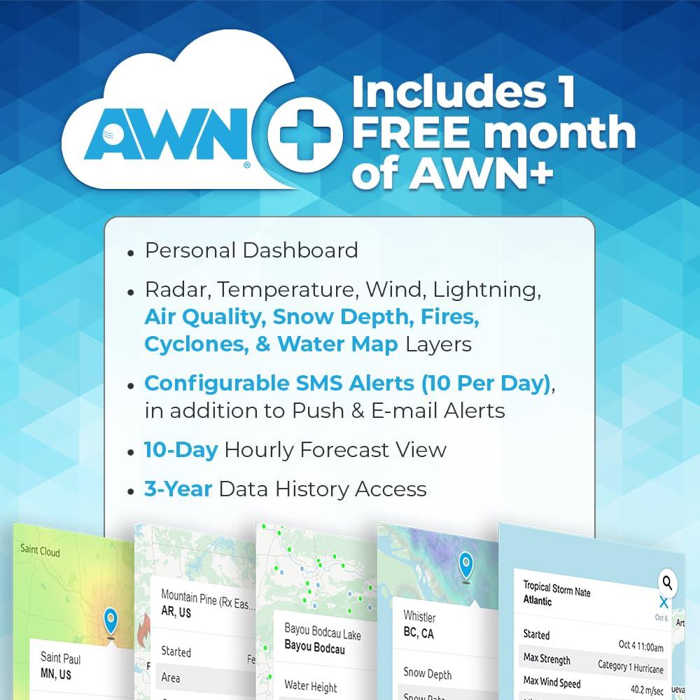 Ambient Weather 9'' Wireless Outdoor Weather Station