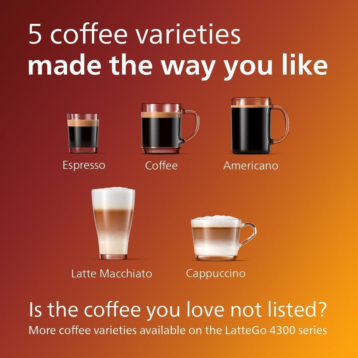 Philips 3200 Series Fully Automatic Espresso Maker with LatteGo and Iced Coffee