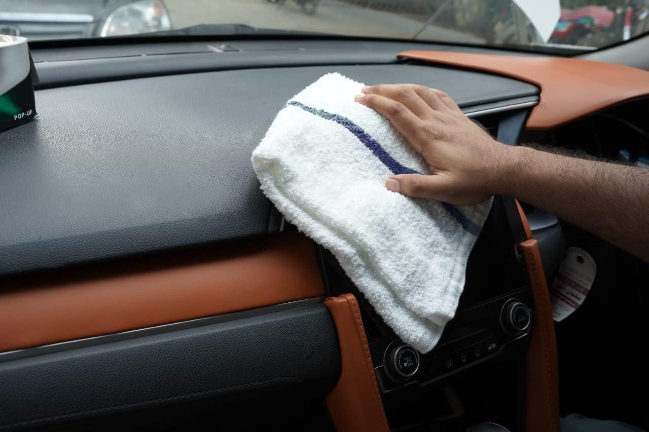 Avalon Towels Terry Bar Mop Towels (Value Pack of 60) Size 16"x19" – Absorbent and Durable, Multipurpose Cleaning Rags, Cotton Cleaning Cloths, Terry Cloth Rags, Reusable Shop Rag