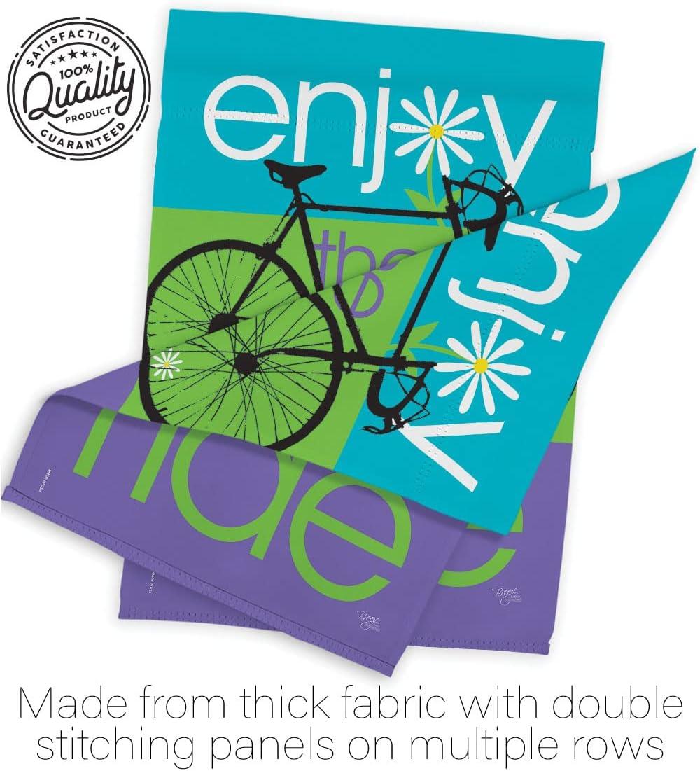 Breeze Decor 59040 Sports Bike Ride 2-Sided Impression Garden Flag - 13 x 18.5 in.