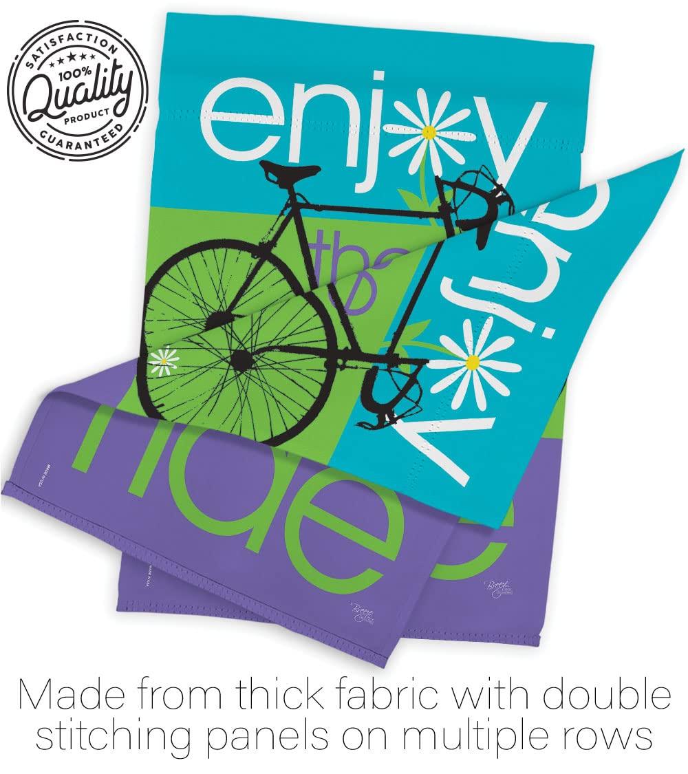 Breeze Decor 59040 Sports Bike Ride 2-Sided Impression Garden Flag - 13 x 18.5 in.