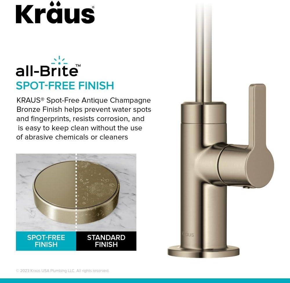 KRAUS Oletto Single Handle Drinking Water Filter Faucet for Reverse Osmosis