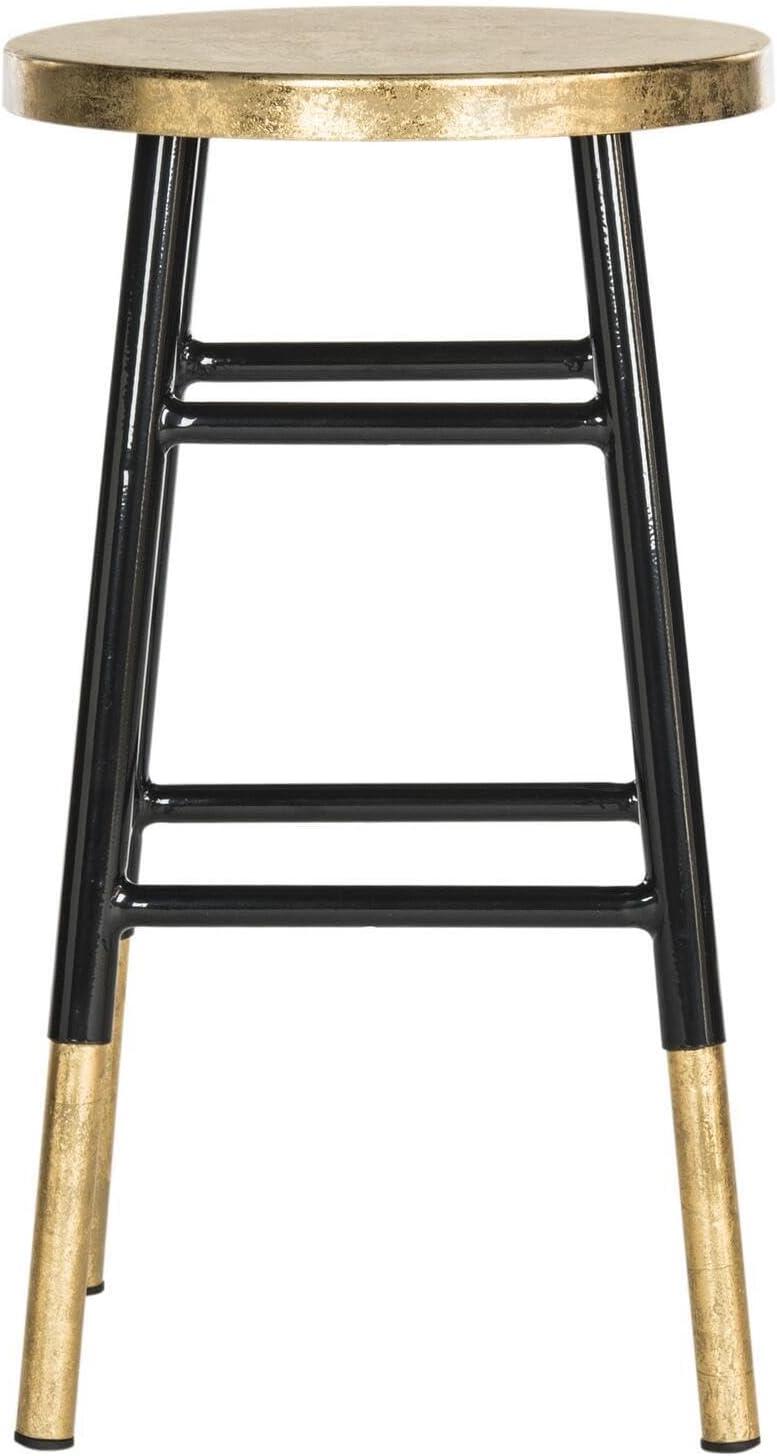 Emery Dipped Gold Leaf Counter Stool  - Safavieh