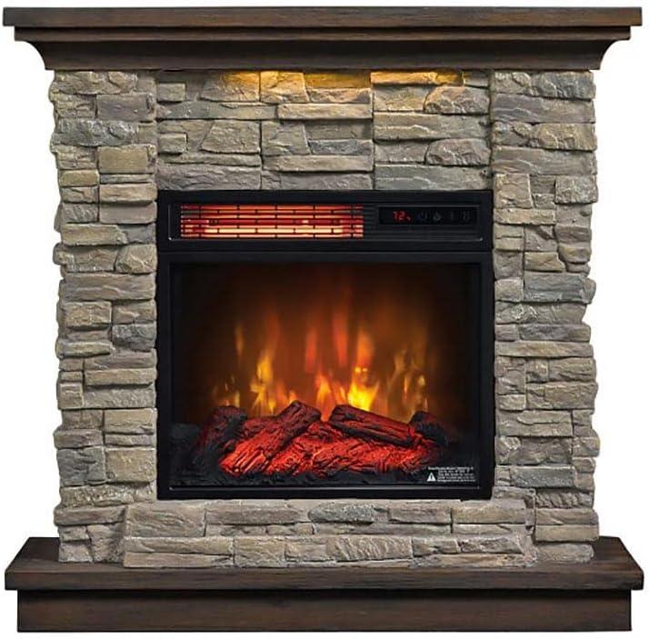 Duraflame Austin 33.5" W x 33" H x 11" D Infrared Electric Fireplace Mantel Package - Smoky Gray