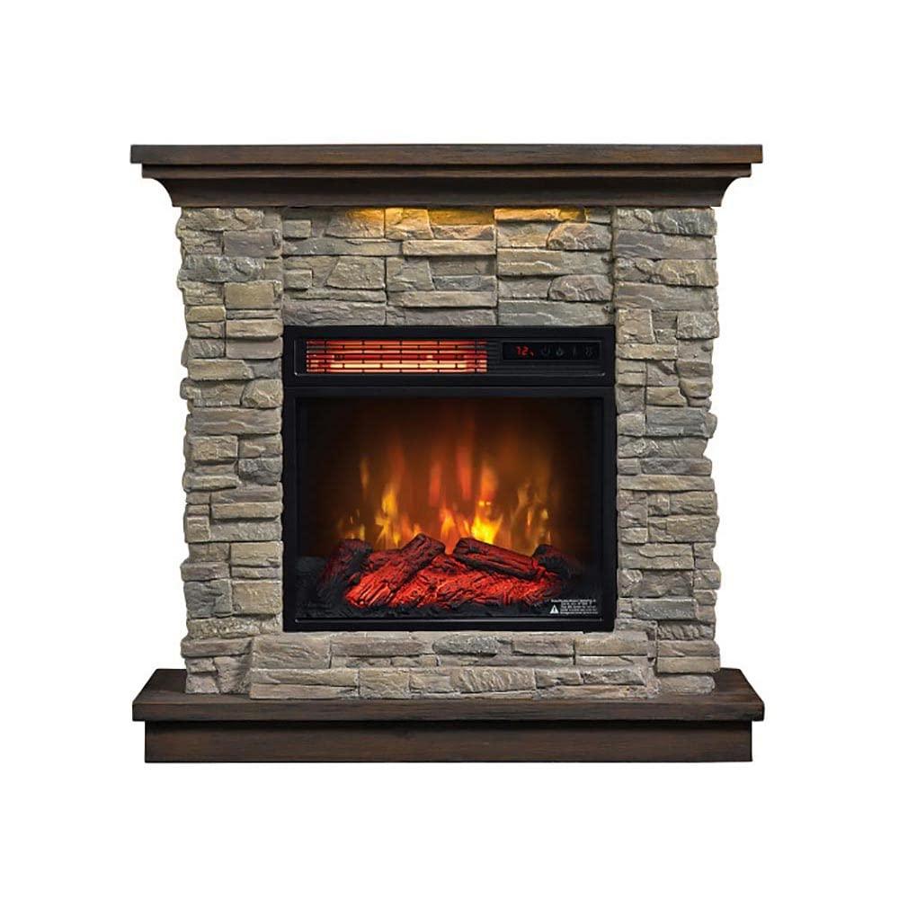 Duraflame Austin 33.5" W x 33" H x 11" D Infrared Electric Fireplace Mantel Package - Smoky Gray