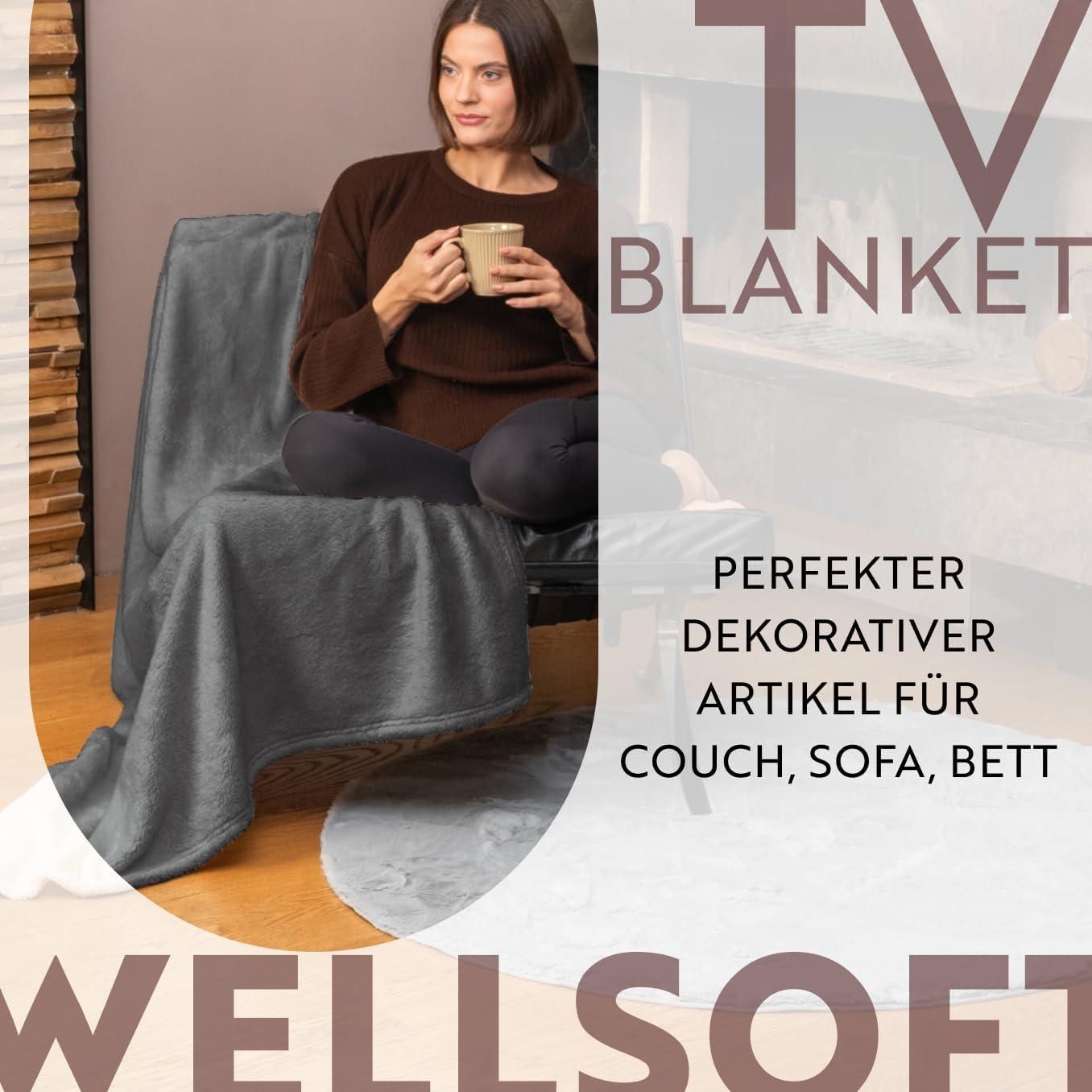English Home Terracotta Fleece Throw, 51" x 67"