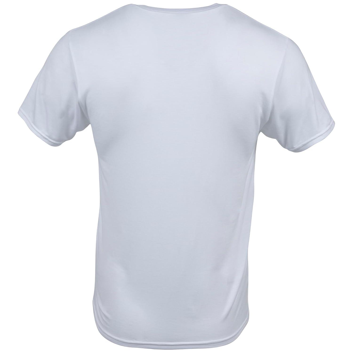 Gildan Men's Short Sleeve V-Neck White T-Shirt, 12-Pack