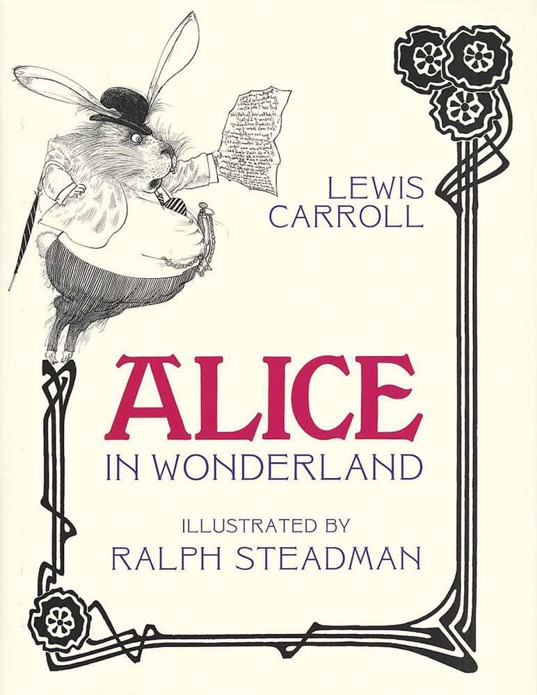 Alice in Wonderland Paperback with Ralph Steadman Illustrations