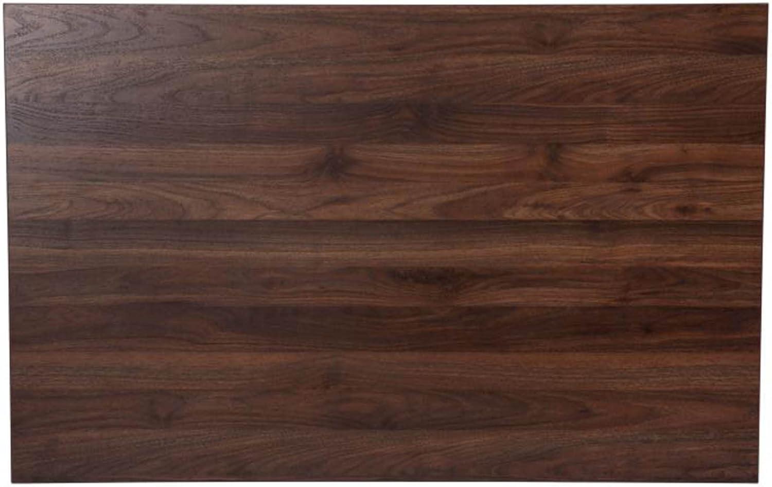 Flash Furniture Hatfield 47 Inch Mid-Century Modern Wood Dining Table, Wood Kitchen Table, Dark Walnut