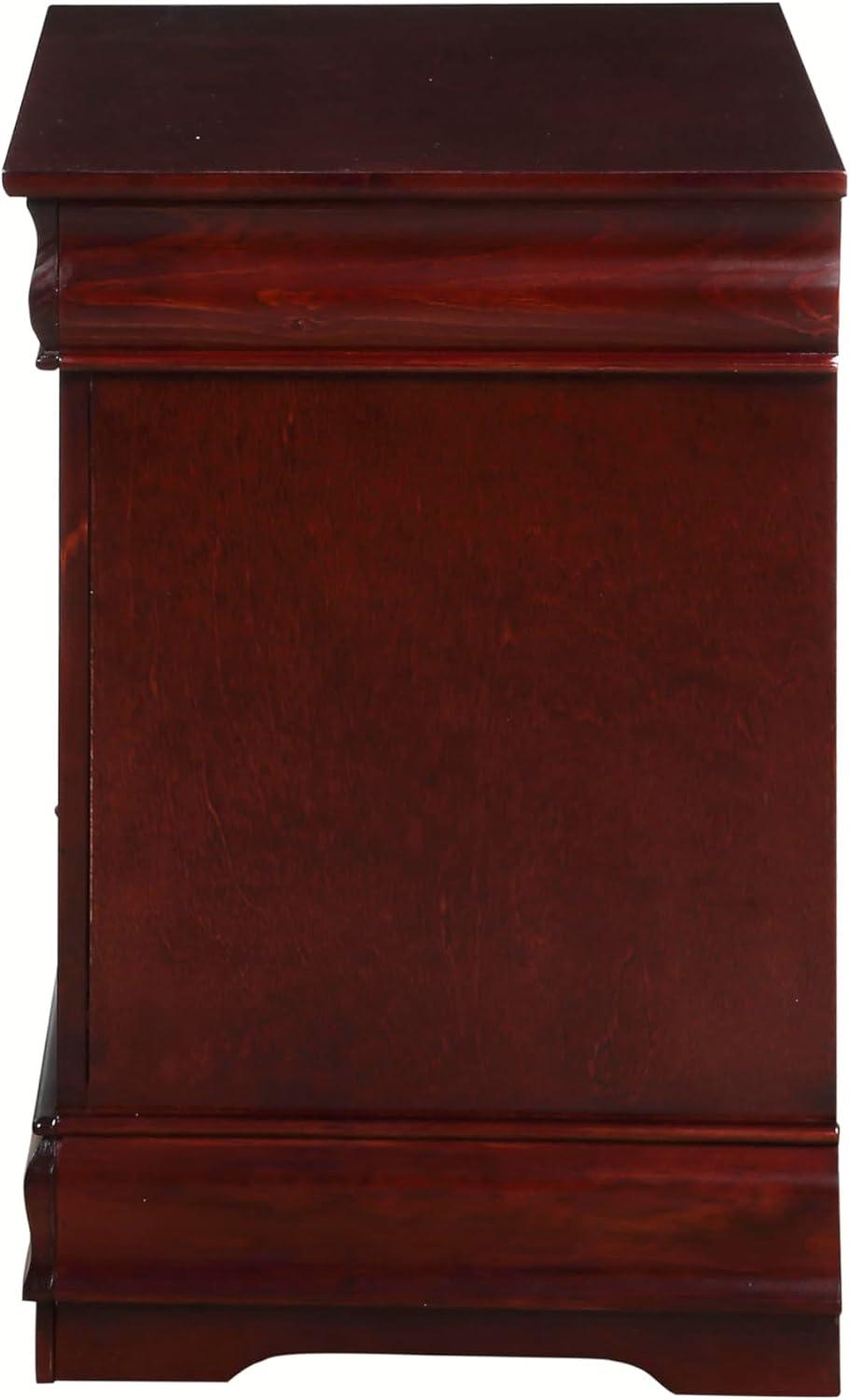 Acme Louis Philippe 2-Drawer Nightstand, Multiple Finishes Indoor Bed Room Furniture