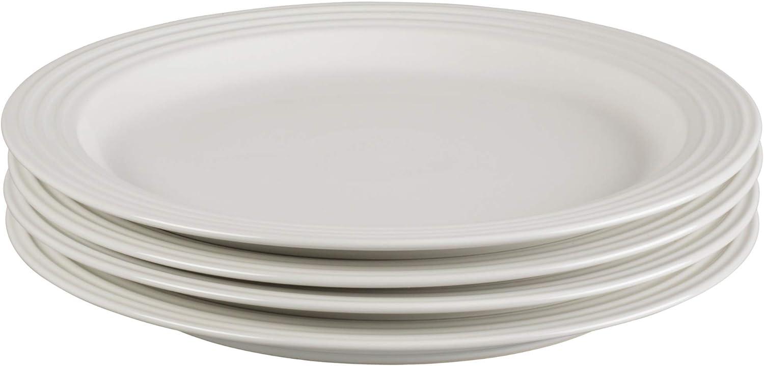 White Ceramic 16-Piece Dinnerware Set for Four