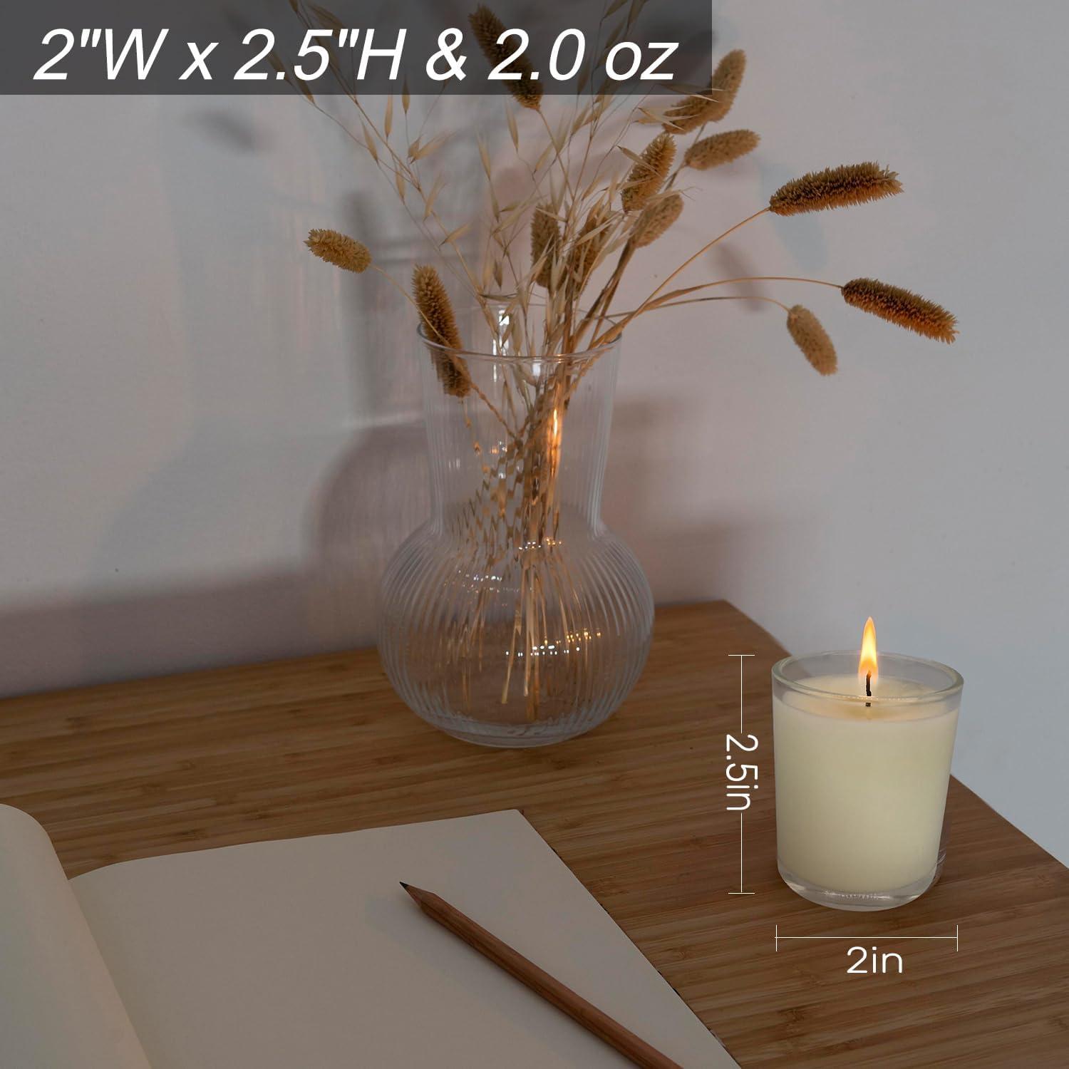 The Party Aisle™ Stonebriar Unscented Votive Candle with Glass Holder (Set of 48)