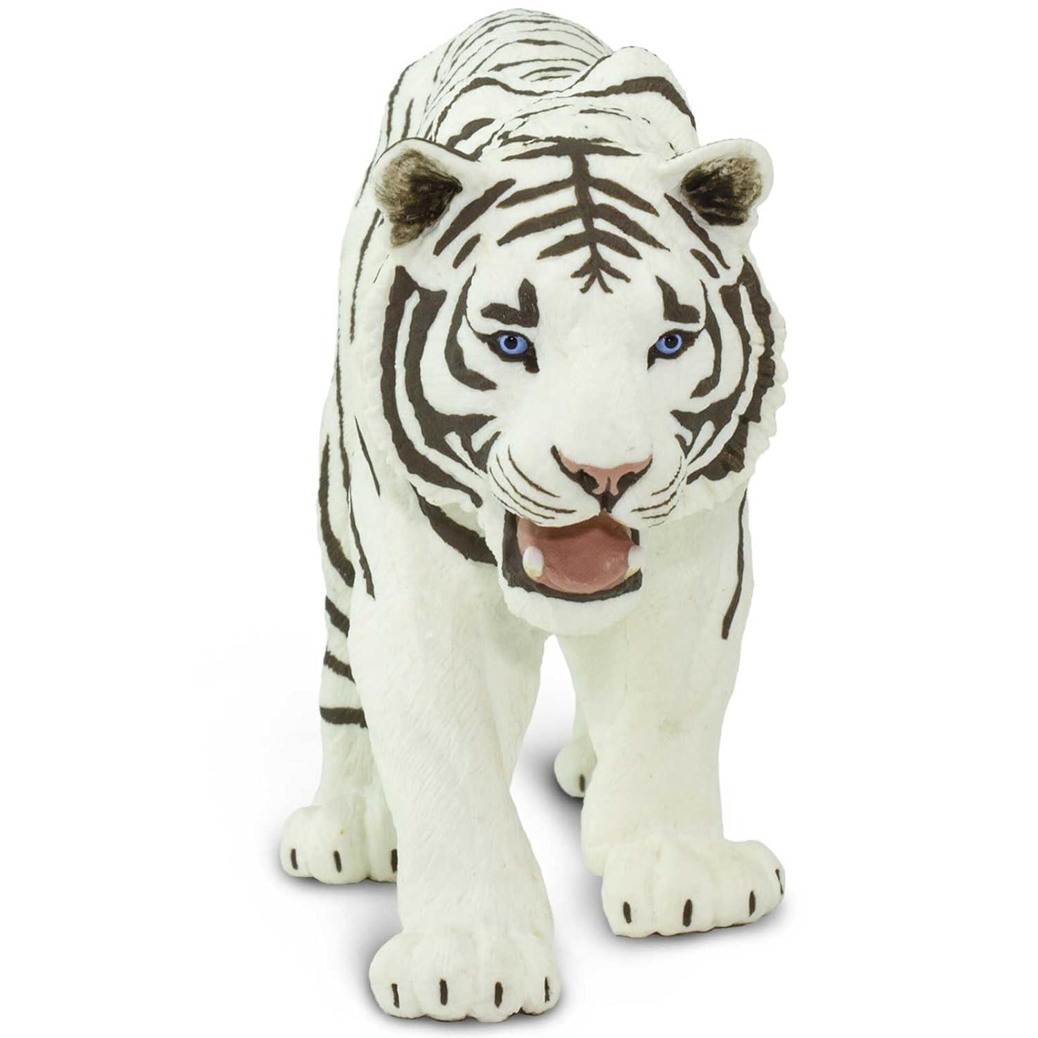 Safari Ltd. White Siberian Tiger Figurine - Realistic 10" Figure - Educational Toy for Boys, Girls, & Kids Ages 3+