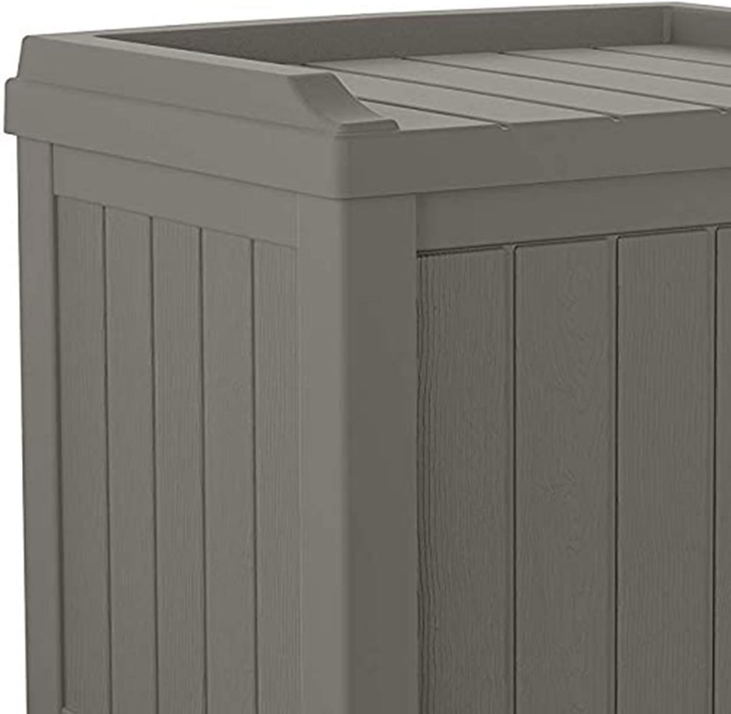 Suncast 22'' W 22 Gallons Water Resistant Resin Deck Box in Gray