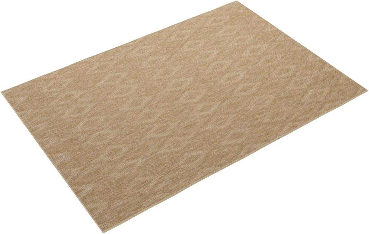 SAFAVIEH Courtyard Teodor Geometric Diamonds Indoor/Outdoor Area Rug, 5'3" x 7'7", Natural