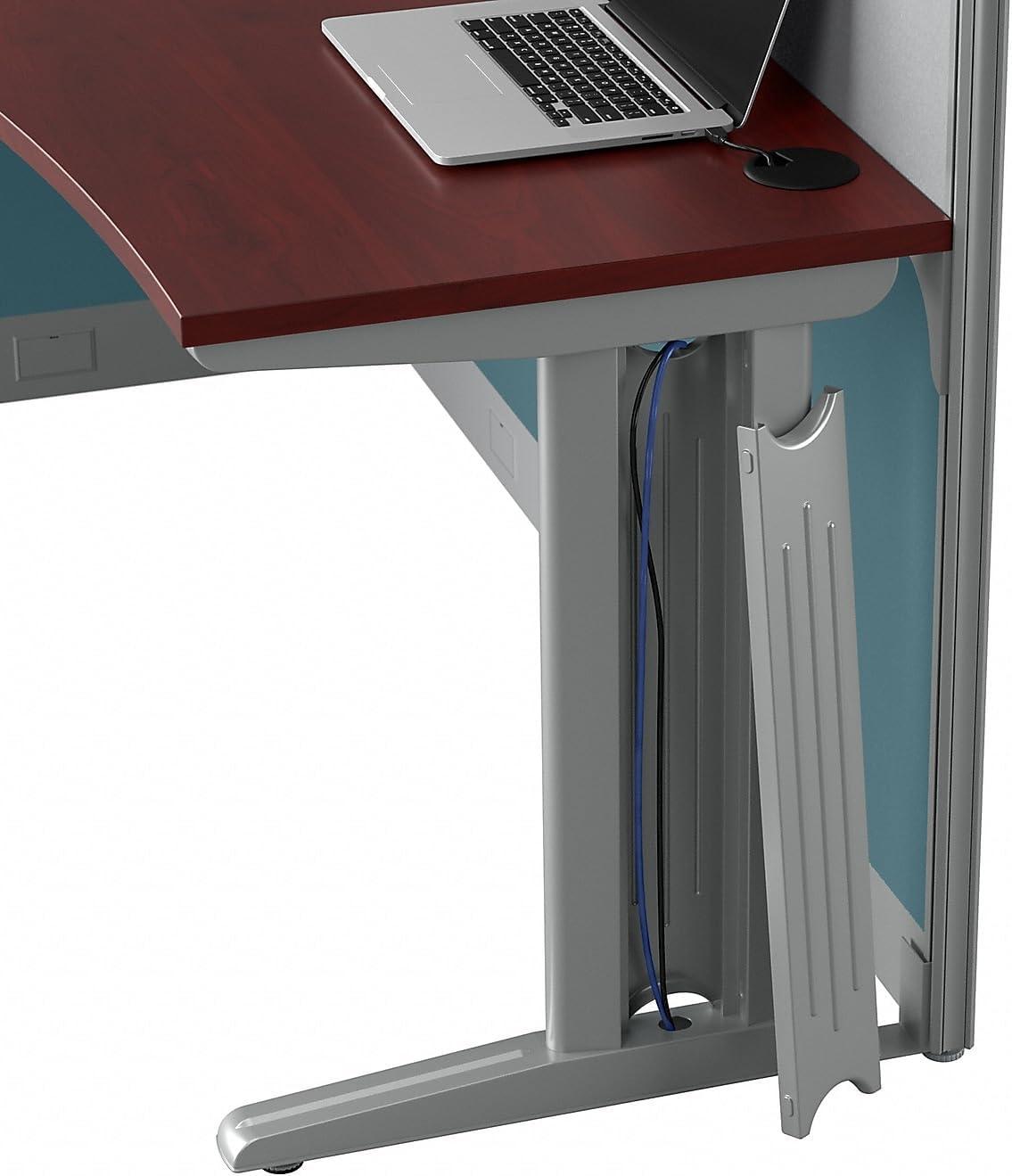 Bush Business Furniture Office In An Hour Rectangle 1 Person Cubicle with Cable Management