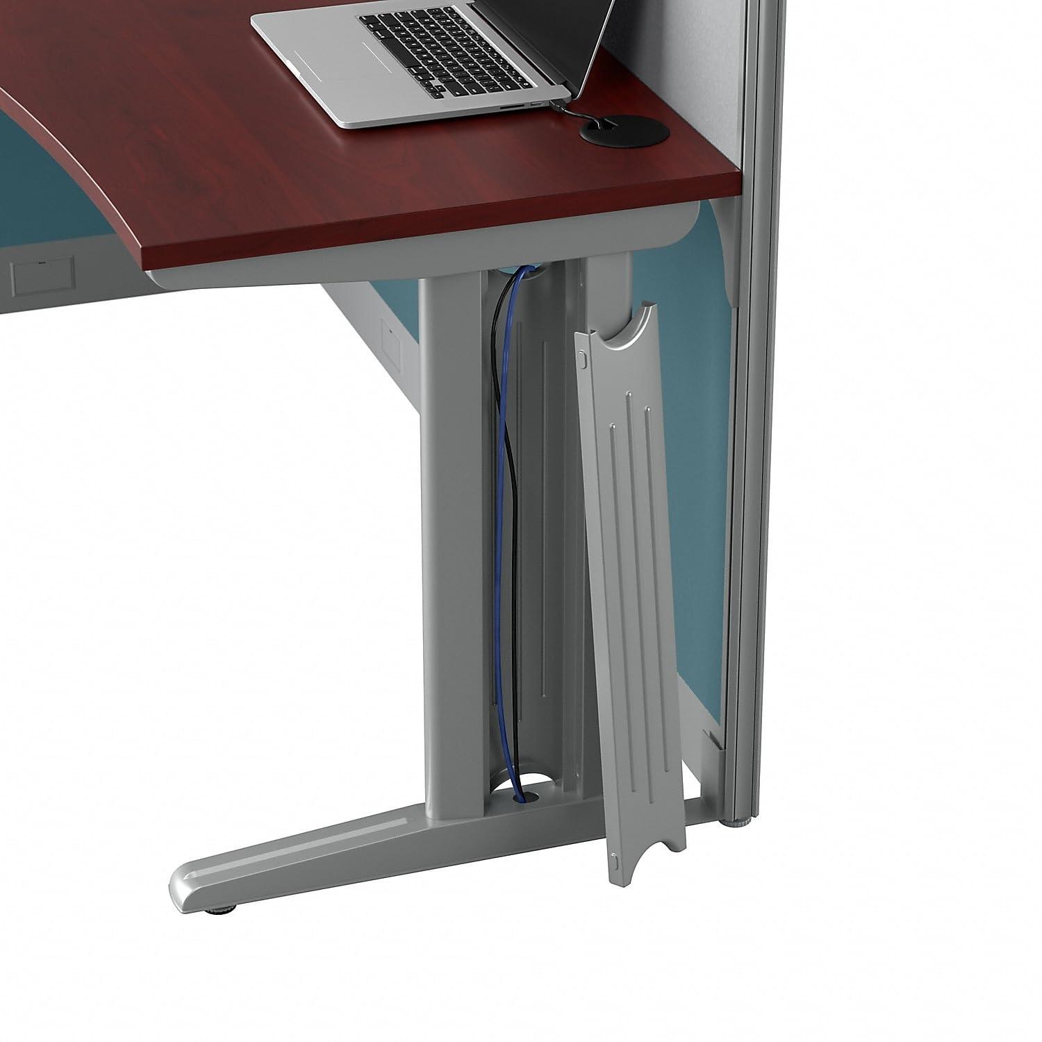 Bush Business Furniture Office In An Hour Rectangle 1 Person Cubicle with Cable Management