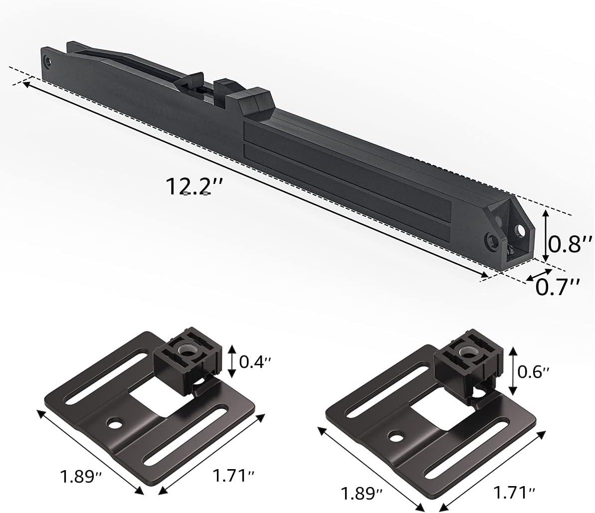 2PCS Soft Close barn Door Hardware kit Barn Door Soft Close Mechanism Spring Buffer Damper Hole-Free Version Fit for Door Weight 60-176 Pounds Adjustable Door Stoppers 2022NEWEST (Use for 20-40)