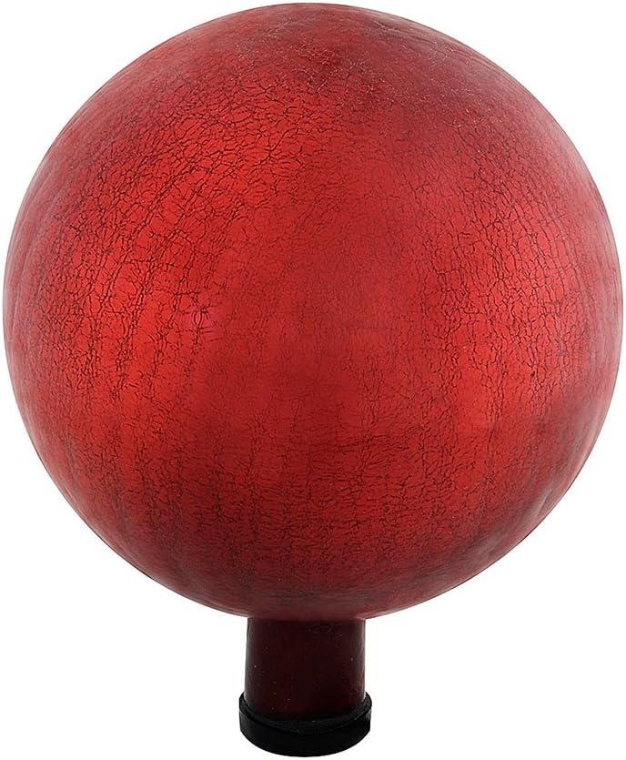 Achla G10-RD-C Gazing Ball 10 in. Red Crackle