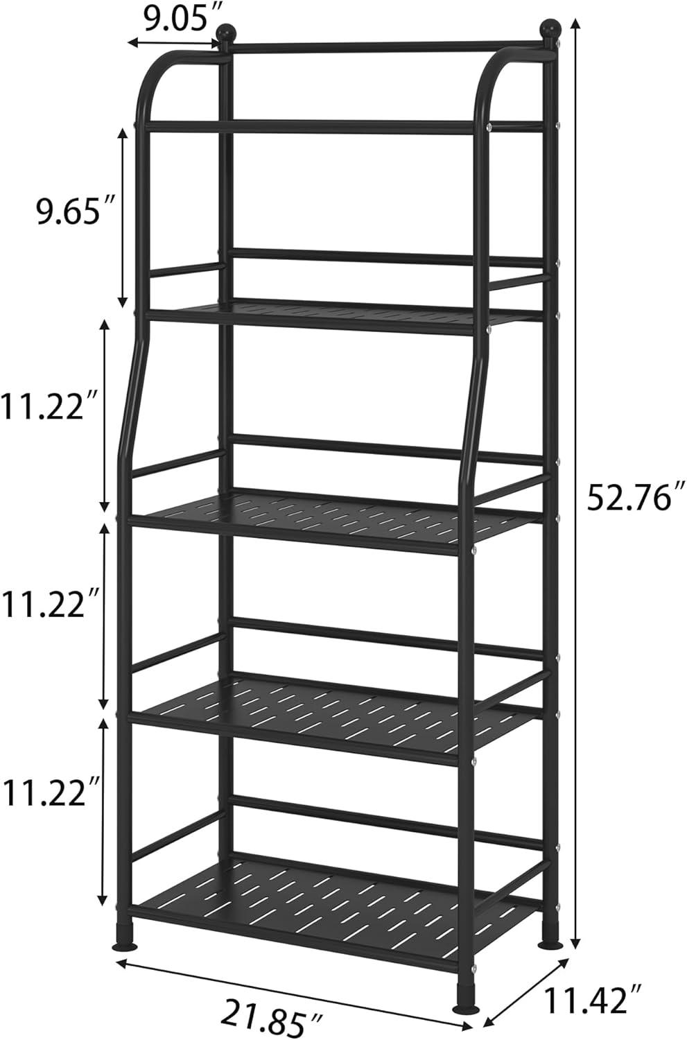Rebrilliant Metal Shelf Storage Shelves, Living Room Shelves, Corner Kitchen Storage Shelves, Indoor Plant Shelves
