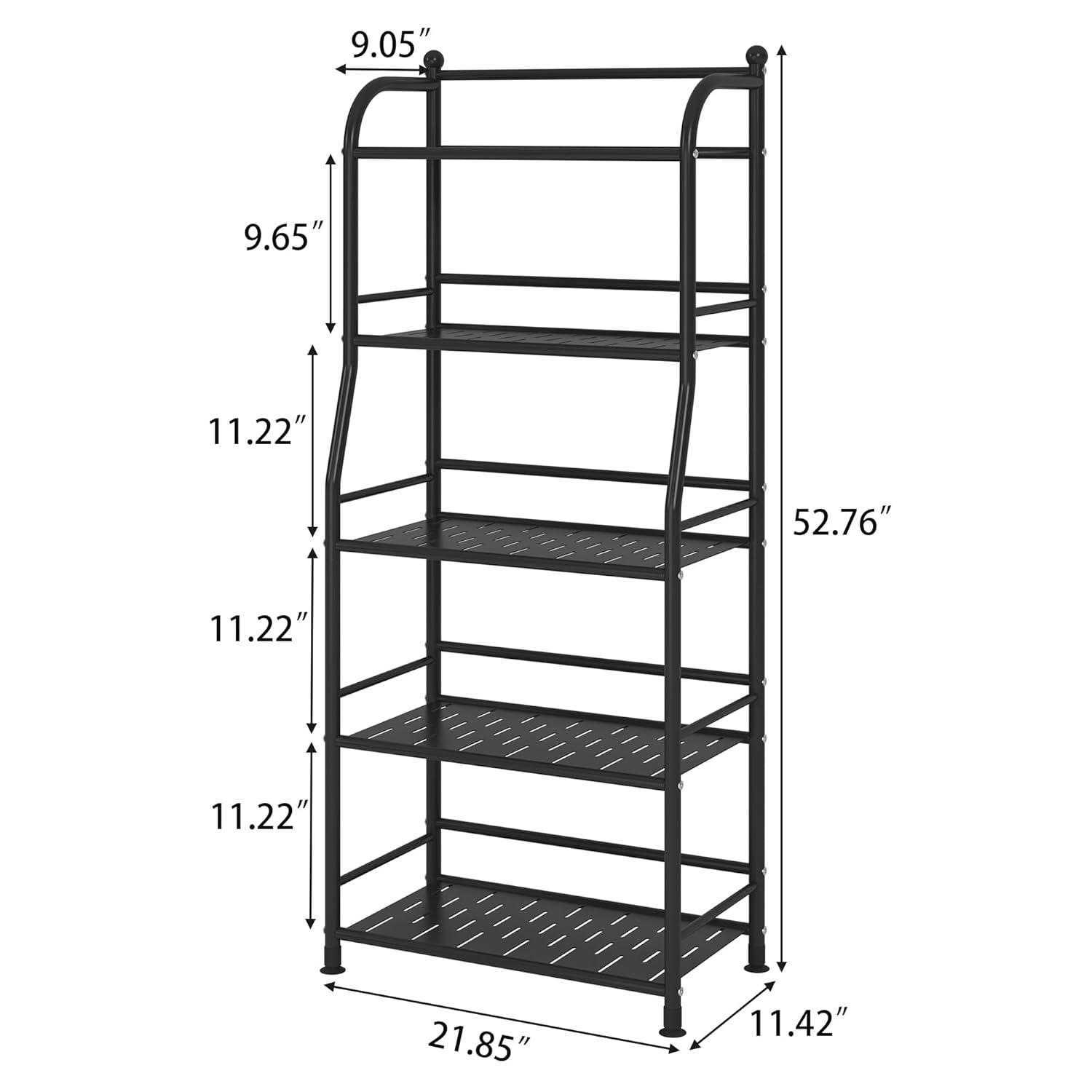Rebrilliant Metal Shelf Storage Shelves, Living Room Shelves, Corner Kitchen Storage Shelves, Indoor Plant Shelves