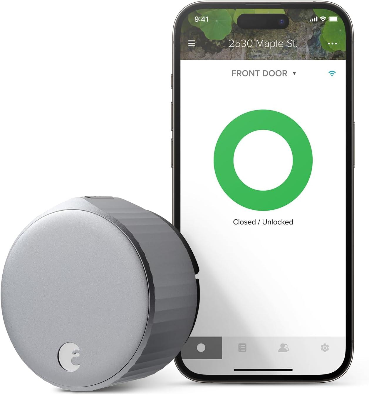 August Wi-Fi Smart Lock Silver