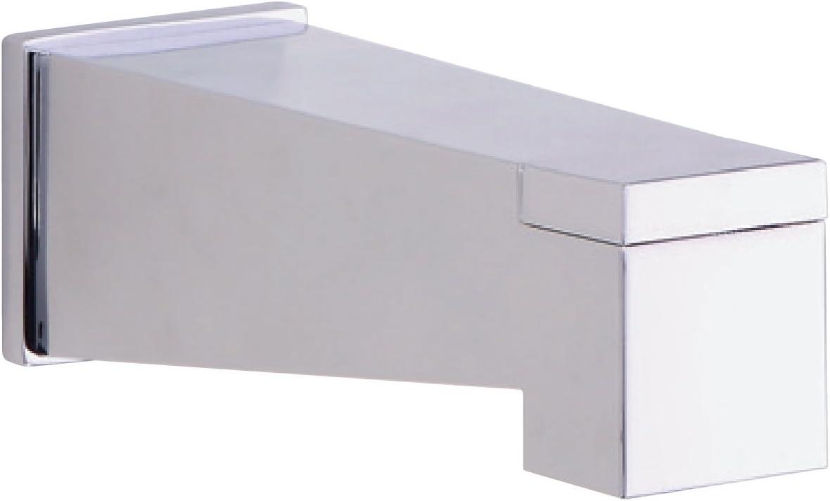 Polished Chrome Wall Mounted Tub Spout with Diverter